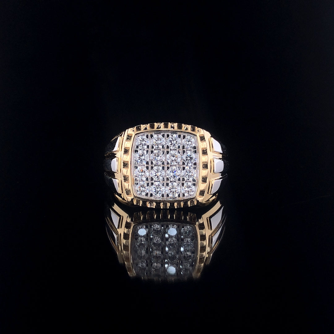 Square Men's Ring. - JENNY JEWELLS