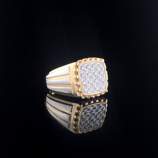 Square Men's Ring. - JENNY JEWELLS