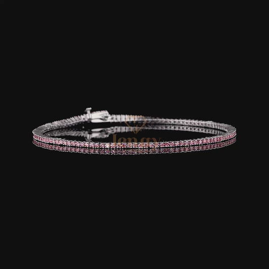 Pink Tennis Bracelet