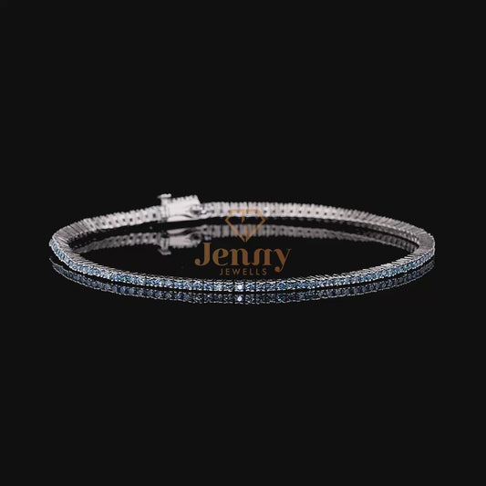 Blue Tennis Bracelet